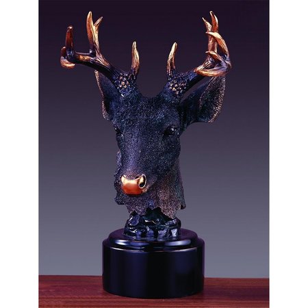 MARIAN IMPORTS Deer Head Sculpture 7.5 x 11.5 in. 35109